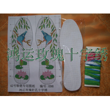 济南玫瑰鞋垫厂销售部-纯棉十字绣鞋垫